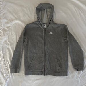Nike Youth XL Charcoal Full-Zip Hoodie